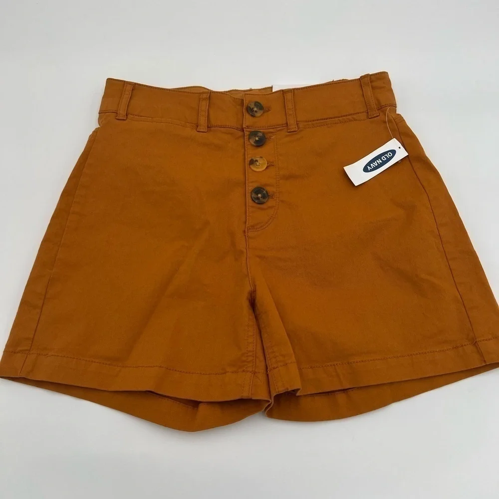 Old Navy Women High Waisted Button Fly Twill Short NWT - Picture 4 of 11